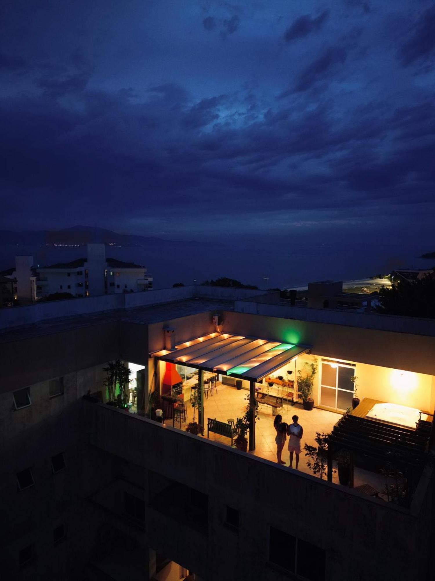Jurere Cobertura 400M Do Mar Vista Linda Apartment Florianopolis Bagian luar foto