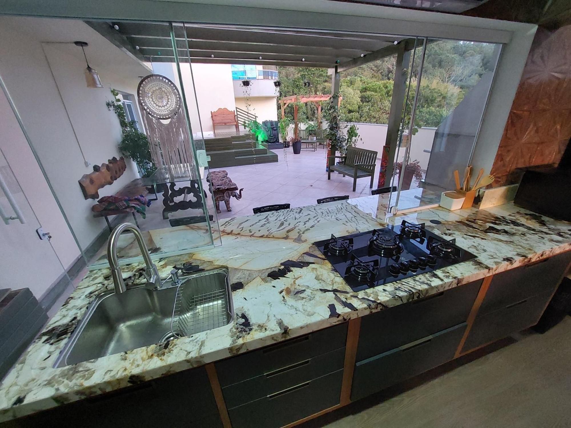 Jurere Cobertura 400M Do Mar Vista Linda Apartment Florianopolis Bagian luar foto